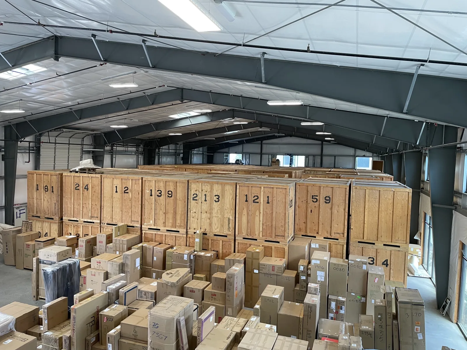 ASAP Movers warehouse inventory and storage vaults